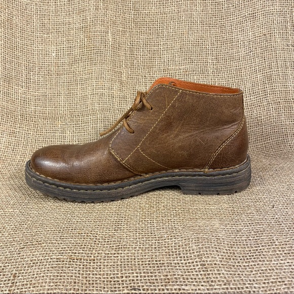 🛑SOLD🛑  Born Boot Shoes Chukka  Leather Lace Up Brown Men's Size 9 M - Picture 13 of 13